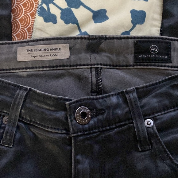 AG Adriano Goldschmied the legging ankle skinny black jeans size 27 - Picture 4 of 8